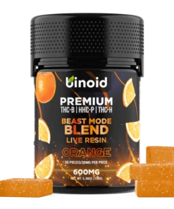 Binoid Beast Mode Blend Gummies 600mg Orange