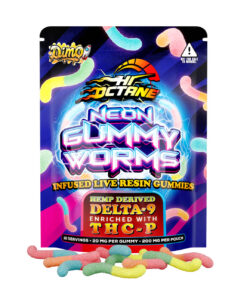 Dimo Hi Octane D9THC P 200MG Gummies Neon Gummy Worms