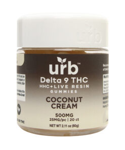 Urb D9 HHC 500mg Gummies Coconut Cream