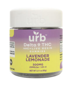 Urb D9 HHC Gummies 500mg Lavender lemonade