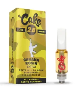 cake 2g D10 LR cartridge banana rosin 510x510