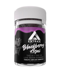 delta extrax light out gummies blackberry acai