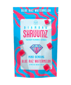 diamond shruumz gummies blue raz watermelon