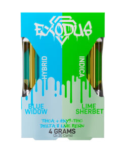 exodus duo cartridges blue widow lime sherbet