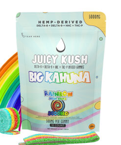 juicy kush gummy belts rainbow