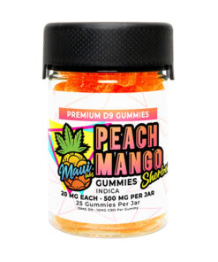 maui labs d9 gummies peach mango sherbert