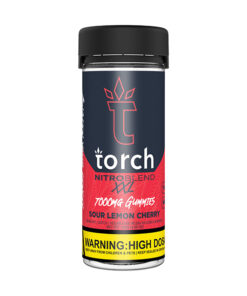 torch nitro blend gummies 7000mg sour lemon cherry 1