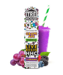 tre house live resin hhc disposable vape blue milk