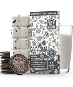 trehouse 50g mushroom chococlate bar cookies cream