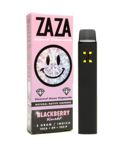 zaza 2g disposable liquid diamonds d9 thcp blackberry kush